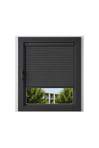 Antrasit Plise Perde Katlanır Cam Balkon, Mutfak, Salon Ve Ofis Perdesi