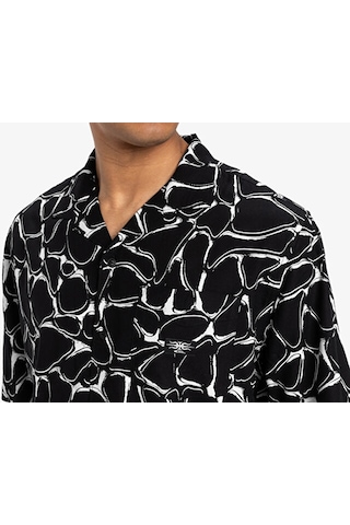 Quiksilver Mercury Chrome Ss Shirt Erkek Günlük Gömlek Eqywt04626-blmc Siyah Siyah