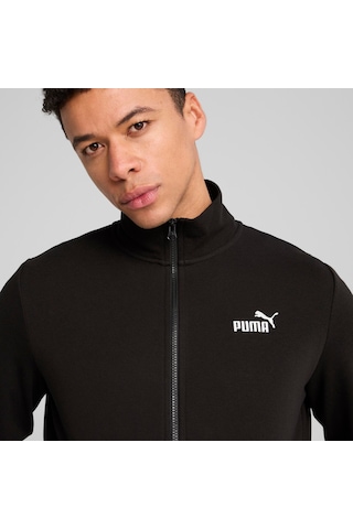 Puma Erkek Ess No. 1 Logo Track Jacket Eşofman Üst 68258401 Siyah