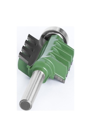 Tongxida 8mm Yeşil Tungsten Çelik Ahşap Oymacılık Freze Aleti - Konik Dişli, Hassas Kesim Yontma, Saplı Panel Birleştirici