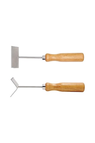 Xurunkeji Arıcılık Küreği, Paslanmaz Çelik Kraliçe Arı Dışlayıcı, Ahşap Saplı Arı Kovanı Çerçevesi Temizleme Küreği, Arıcı Malzemeleri