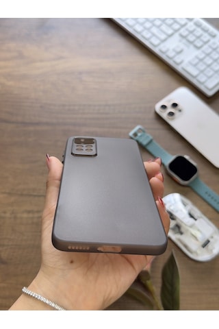 Redmi Note 11 Pro 4g Uyumlu Süper İnce Mat Ultra Thin Silikon Kılıf Siyah