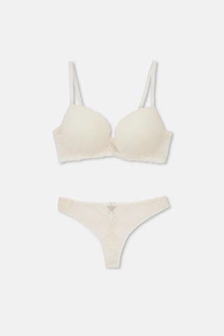 Eros 1210 Salvia Boş Cup Sütyen Külot Takım Ekru V2