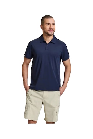 Slam Slam Tech Pique Polo Ls Erkek Mavi Tişört W13 Lacivert