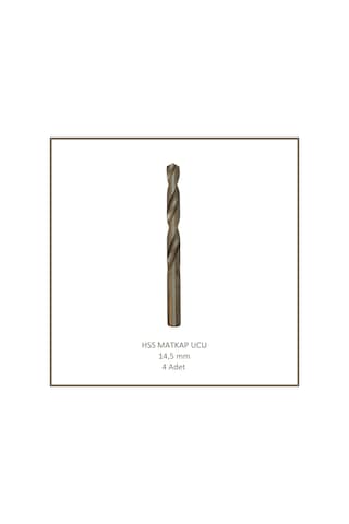 Hss Matkap Ucu 14,5 Mm, Metal, Ahşap, Plastik İçin 4 Adet