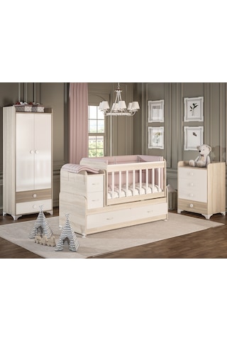 Patiko Sw 703a Büyüyebilen Bebek Odası Takımı Sonomo Kahverengi