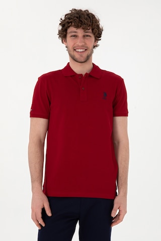 U.S. Polo Assn. Erkek Slim Fit Polo Yaka Bordo Basic Tişört 50298041-VR014