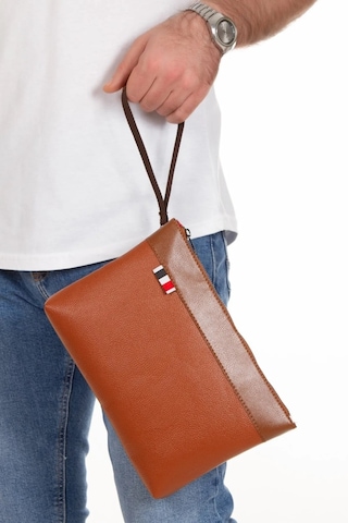 Tuldar Deri El Askılı Dosya Evrak Günlük Portföy & Clutch Çanta Tul527 Taba