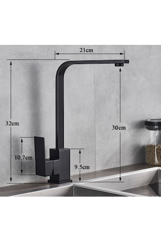 Venita T-max Yüksek Gövde Mutfak Bataryası Siyah Siyah