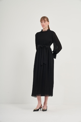 FTZ Women Ftz Plise Şifon Elbise Siyah 31019 Siyah