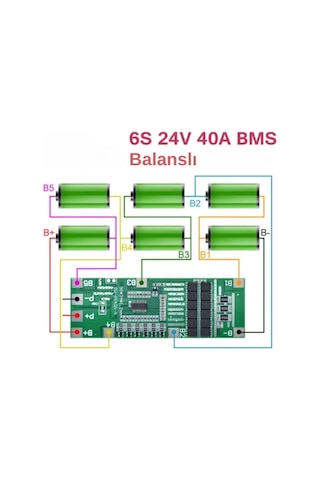 6s 40a Li-ion Pcb Bms
