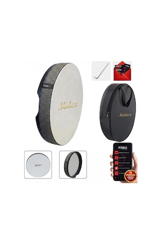 Midex Br-811 Kaliteli Bendir Def Akort Ayarlı El Tutma Oyuklu Çantalı