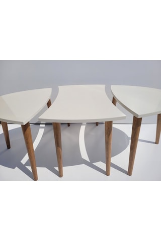 Akset Orta Sehpa Zigon Krem Yapboz