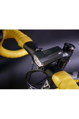 Moon Vela 350 Lümen Bisiklet Ön Far Aydınlatma Siyah