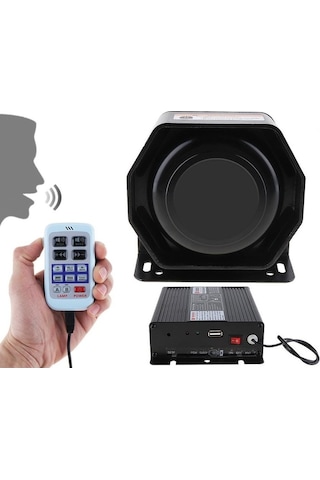 Profesyonel Uzaktan Kumandalı Polis Siren 200w - Mini Siren