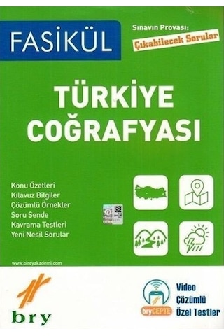 Birey Yayınları Fasikül Coğrafya Türkiye Coğrafyası 2021-2022