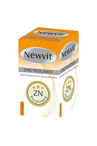 Newvit Çinko Picolinat İçeren Gıda Takviyesi 60 Tablet