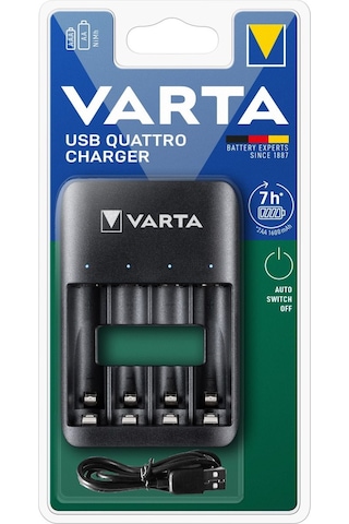 Varta 57652 USB Quottro Charger Pil Şarj Cihazı