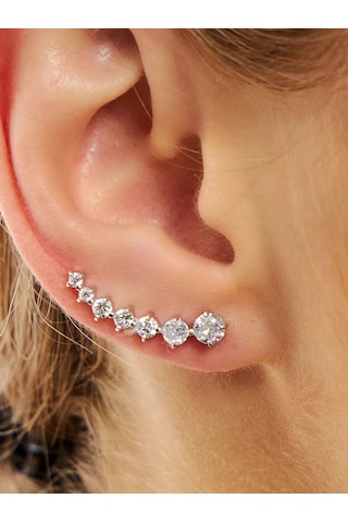 Vladlena Tırmanıcı Küpeler Kaffes Gümüş 925 197758443 Diğer