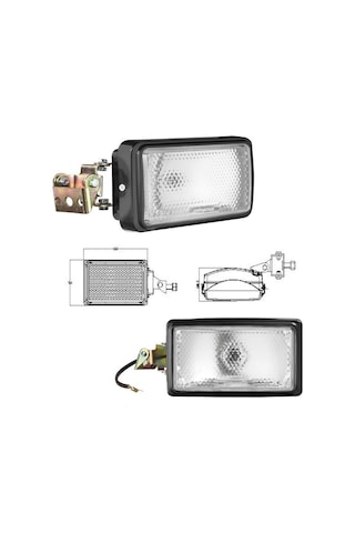 İş Makinesi Kabin Lambası Metal Gövdeli Yandan Bağlantı - 712122