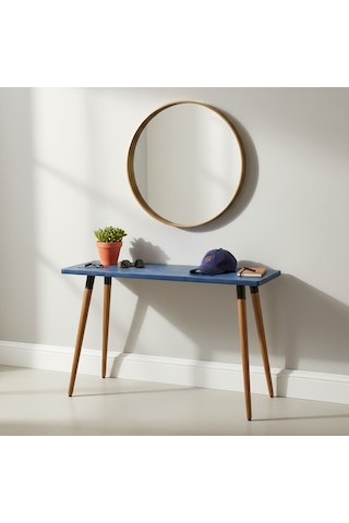Mobenta Basic Entry: Modern Masif Dresuar, Antre Konsolu - 110x35 Ig Mavi