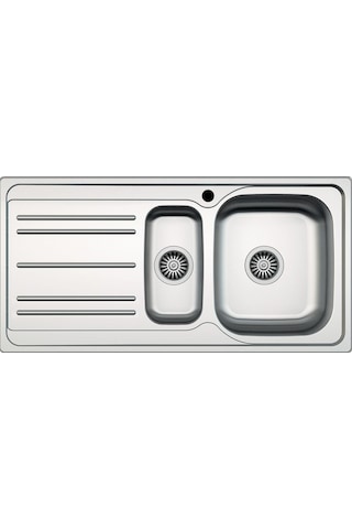 Hafele Capua 1.5 100 x 50 CM Sol Damlalıklı Paslanmaz Çelik Mutfak Eviye Inox
