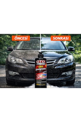 Oto Trend Oto Şampuanı 400 Ml Yoğun Köpük, Güçlü Temizlik Ve Parlaklık