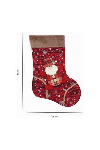 Waldern Noel Profesör Çorap 42 26cm Yılbaşı Süsü