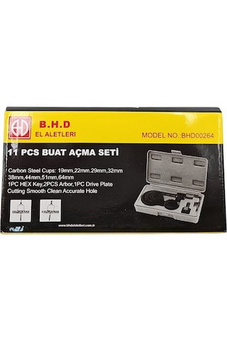Fixonic B.h.d Bhd00263 Buat Panç Açma Seti 11 Parça 19-22-29-32-38-44-51-64mm