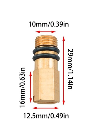 Didadodo 6 Adet Sıcak/sofu Musluğu Tek Soğuk Su Musluğu Fiş Pirinç Altın, Altın Pirinç Renk Altın