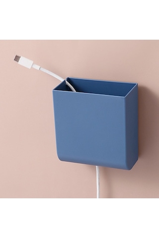 Ulzyvf Yapışkanlı Duvar Telefon Askısı - Şarj İstasyonu & Kumanda Tutucu Beyaz Beyaz