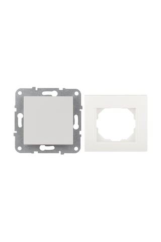 Karen Serisi Tekli Elektrik Anahtarı Modülü Ve Çerçeve Seti