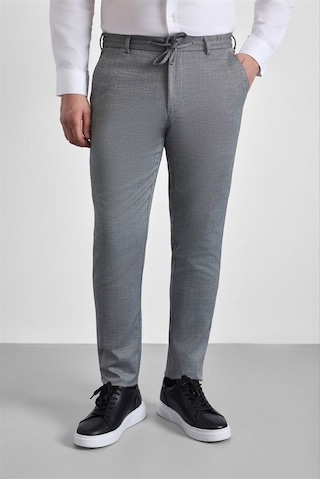 Süvari Siyah Slim Düz Jogger Pantolon Pn2020500765-s09