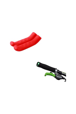 Silikon Kırmızı Bisiklet Fren Kolu Koruyucu Kırmızı