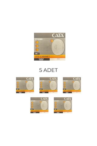 Ct-5180 Kablosuz Led Cabınet Mıknatıslı Sensörlü- 5 Li Paket
