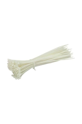 Numerouno Kablo Bağı Plastik Cırt Kelepçe 4.8x200 Mm 20cm 100 Adet Beyaz