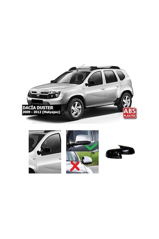 Dacia Duster Batman Yarasa Ayna Kapak - Parlak Siyah - Makyajsız