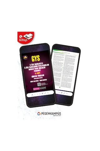 2026 Gys İl Özel İdareleri İle İl Özel İdarelerinin Üyesi Oldukları Mahalli İdare Birlikleri Personeli 3. Grup Görevde Yükselme Sınavlarına Hazırlık Konu Anlatımlı Soru Bankası E-kitap