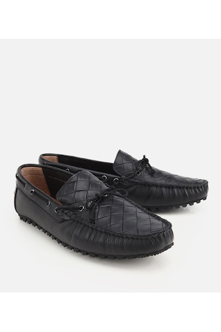 Hotiç Erkek Deri Siyah Kroko Detaylı Günlük Loafer 02ayh322780a100 02ayh322780a100