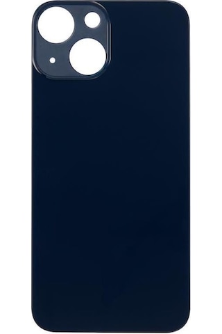 Apple Uyumlu iPhone 13 Mini Logolu Arka Pil Batarya Kapağı, Lens Hariç. Siyah