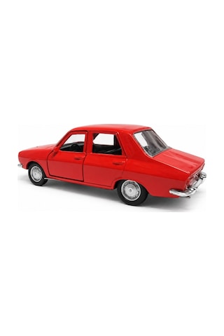 Welly 43827 Renault 12 Kırmızı 1:36 Metal Die-cast Çek-bırak Model Araba 11,5 Cm