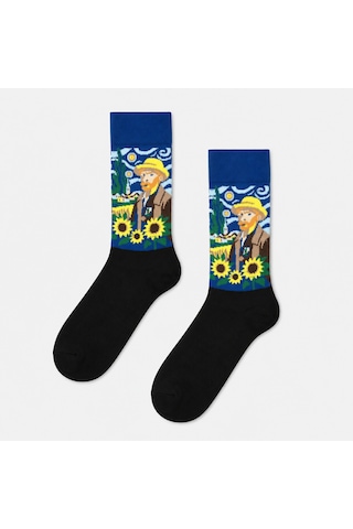 Carnaval Socks Ünlü Tablolar Desenli 5'li Kutulu Çorap Seti Sanat Serisi 2000386