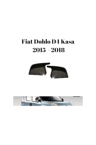 Fiat Doblo D4 Kasa 2015 2016 2017 2018 Uyumlu Yarasa Batman Ayna Kapağı Takımı Parlak Siyah