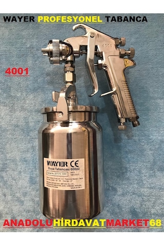 Wayer Pro Havalı Boya Tabancası Alt Depo Boya Tabanca 1.4 MM 1000
