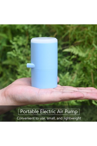 Geeksen 3 Nozzleli Şarj Edilebilir Taşınabilir Hızlı Şişirme Pompası, Led Işıklı, Havuz Oyuncağı Ve Şişme Yatak İçin