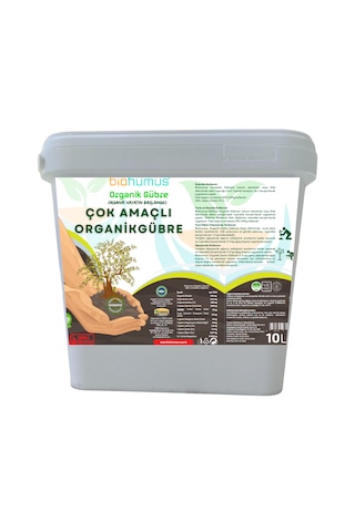 Biohumus Organik Gübre Bitki Besin Gübresi 10 Litre