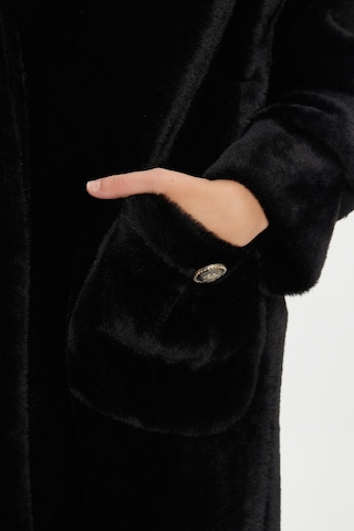 Kadın Oversize Kürk Kaban - Yumuşak Dokulu, Şık Ve Modern Tasarım - Günlük Ve Özel Kullanım İçin İdeal Siyah