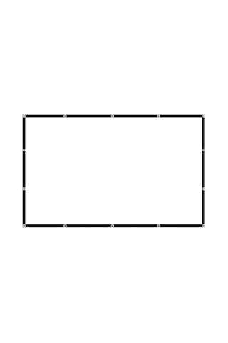 Geeroyoo Taşınabilir Açık Hava Hd Projektör Perdesi 84-150 İnç 16:9 Kalın Poliester Ev & Bahçe Sineması 1.86x1.05m Jzr-gy