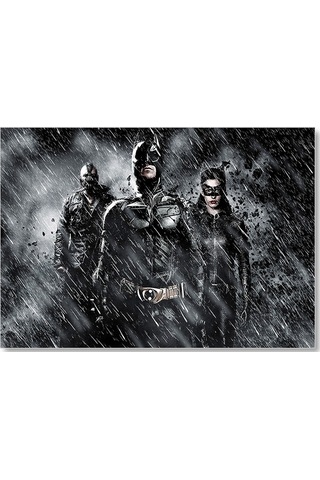 Cakasepetim Batman Catwoman Ve Belası Kara Şövalye Görseli Ahşap Mdf Tablo