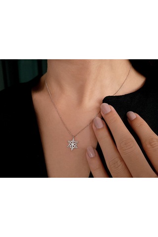 Sirius Pırlanta Kar Tanesi Kolye 0806P0025